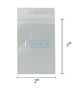 2x3 Plastic Resealable Bags Clear Zip Lock 2 Mil Dimensions