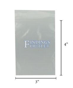 3x4 Plastic Resealable Bags Clear Zip Lock 2 Mil Dimensions