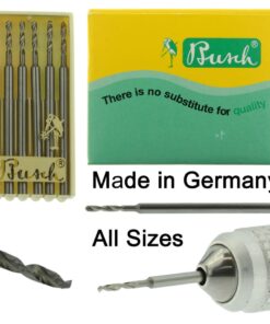 Busch Twist Drills Bur Figure 77 Pack of 6 Jewelry Burs 005-023 Made In Germany