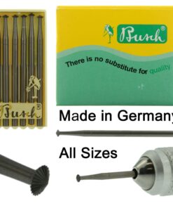 Busch Bearing Cutter 70° Bur Figure 446C Pack of 446C Jewelry Burs 009-050 Made In Germany