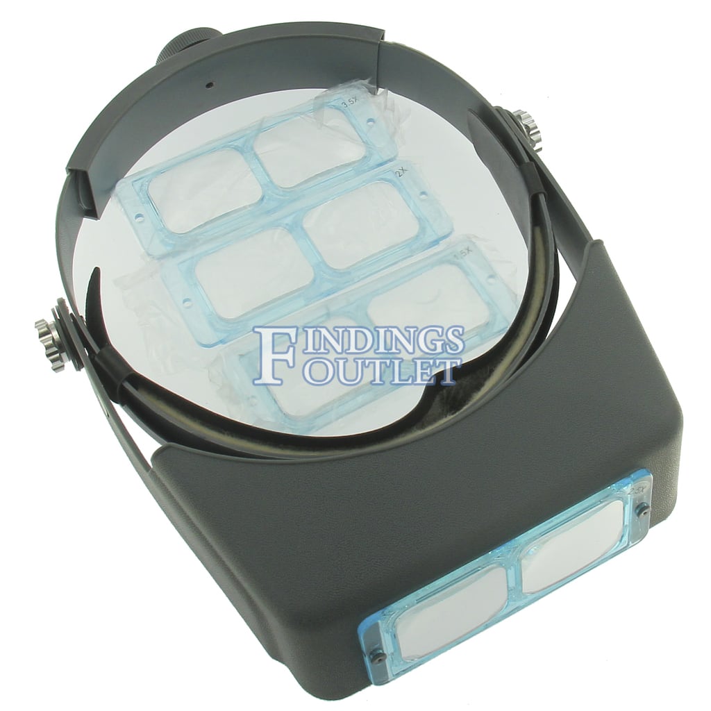 Headband Magnifier Visor Double Lens, YTOM Head Mounted Magnifier Jewe