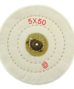 White & Yellow Buffing Wheel 4” 5” 6” Felt Center 40 50 60 Ply White 5” x 50 Stitched