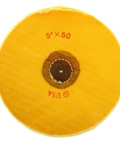 White & Yellow Buffing Wheel 4” 5” 6” Felt Center 40 50 60 Ply Yellow 4” x 50 Unstiched