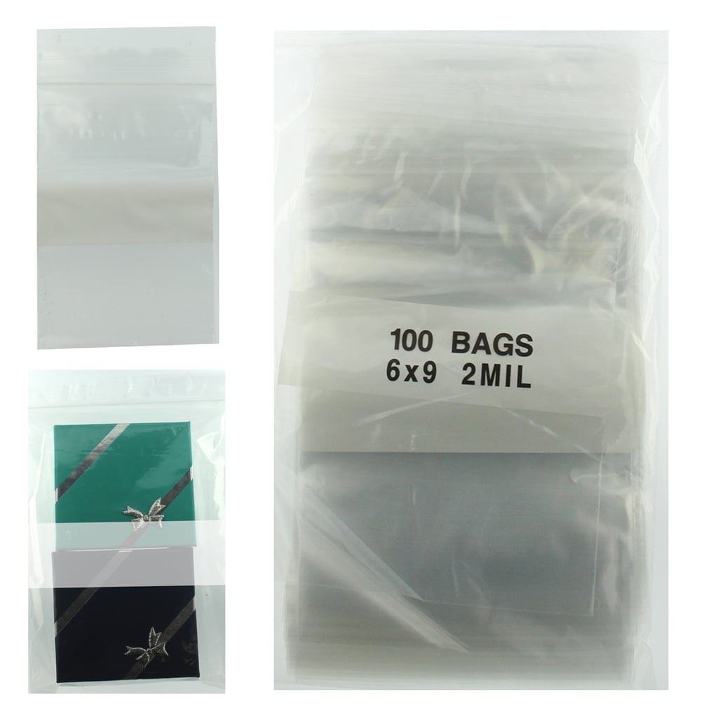 2 X 2 Clear Plastic Zip Bags, 2mil Thickness, Reclosable Top Lock Large  Small Mini Baggies for Beads Jewelry Storage Container 