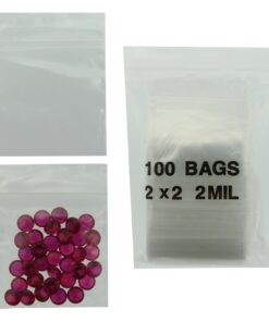 2x2 Plastic Resealable Bags Clear Zip Lock 2 Mil