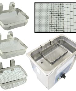 Ultrasonic Jewelry Cleaning Basket 5” x 4” Stainless Steel Mesh