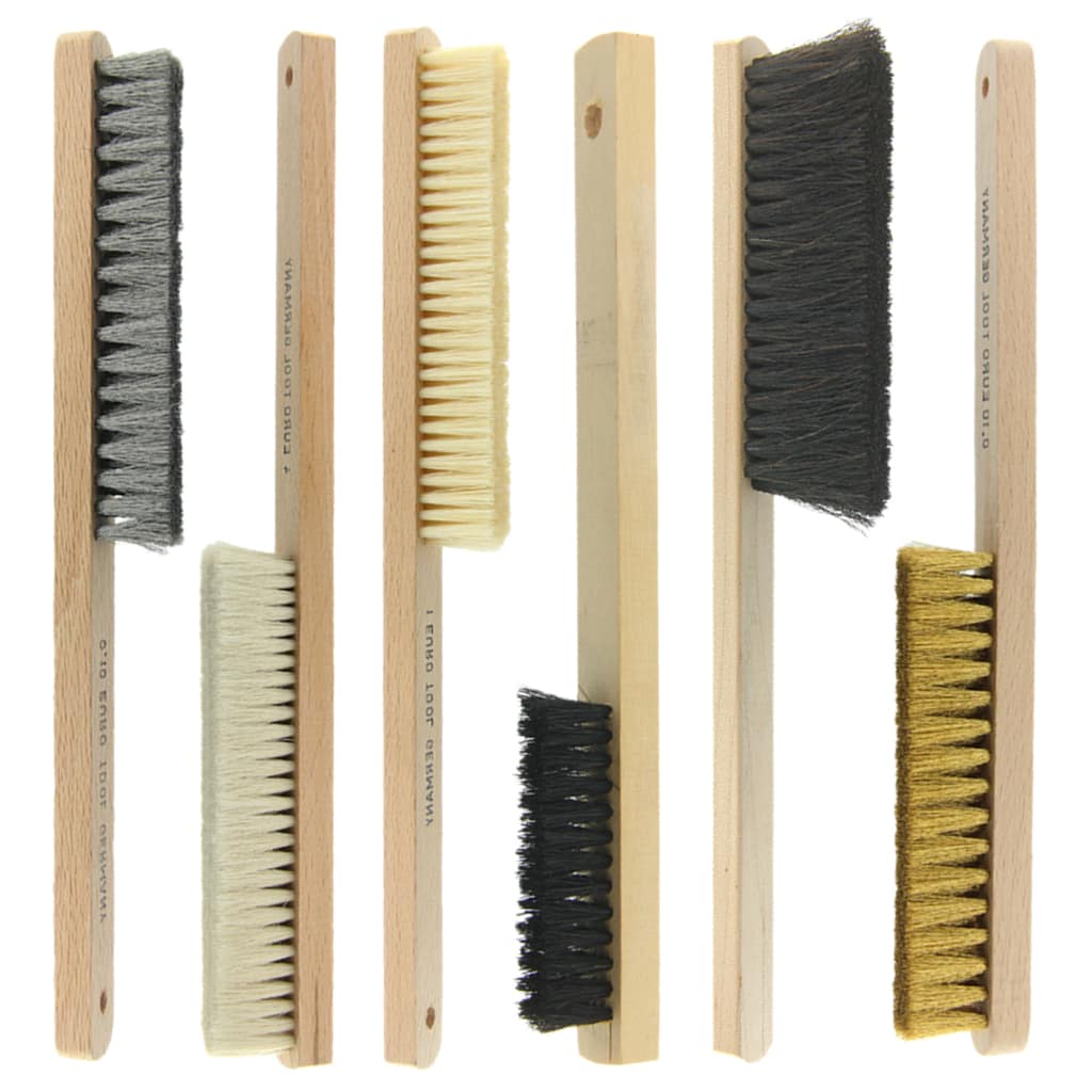 Wooden Hand Brush All Bristles Brass Steel Glasgow Soft Hard - Findings  Outlet