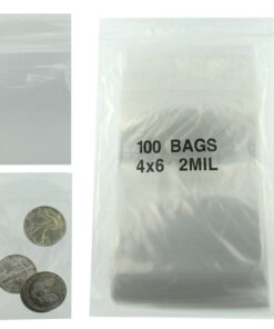 4x6 Plastic Resealable Bags Clear Zip Lock 2 Mil