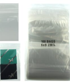 6x9 Plastic Resealable Bags Clear Zip Lock 2 Mil