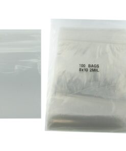 8x10 Plastic Resealable Bags Clear Zip Lock 2 Mil