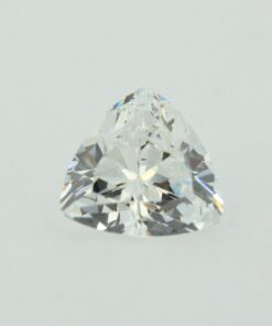 Loose Trillion Cut Clear CZ Gemstone Cubic Zirconia April Birthstone Front