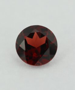 Loose Round Cut Genuine Natural Garnet Gemstone Semi Precious January Birthstone Front