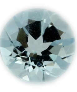 Loose Round Cut Genuine Natural Aquamarine Gemstone Semi Precious March Birthstone