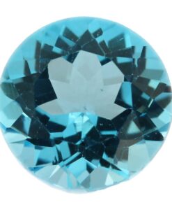 Loose Round Cut Genuine Natural Blue Topaz Gemstone Semi Precious November Birthstone