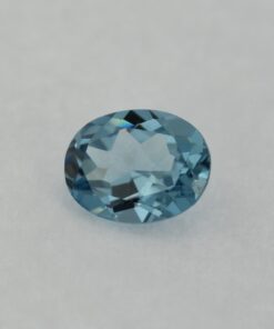 Loose Oval Cut Aquamarine CZ Gemstone Cubic Zirconia March Birthstone Front