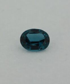 Loose Oval Cut Blue Zircon CZ Gemstone Cubic Zirconia December Birthstone Front