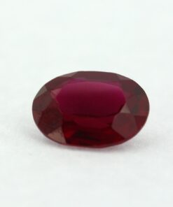 Loose Oval Cut Garnet CZ Gemstone Cubic Zirconia January Birthstone Front