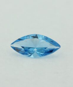 Loose Marquise Cut Aquamarine CZ Gemstone Cubic Zirconia March Birthstone Front