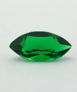 Loose Marquise Cut Emerald CZ Gemstone Cubic Zirconia May Birthstone Front