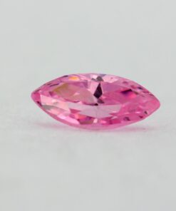 Loose Marquise Cut Pink CZ Gemstone Cubic Zirconia October Birthstone Front