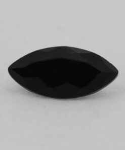 Loose Marquise Cut Black Onyx CZ Gemstone Cubic Zirconia Front