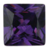 Loose Princess Cut Amethyst CZ Gemstone Cubic Zirconia February Birthstone