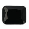 Loose Emerald Cut Black Onyx CZ Gemstone Cubic Zirconia