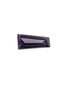 Loose Tapered Baguette Amethyst CZ Gemstone Cubic Zirconia February Birthstone Front