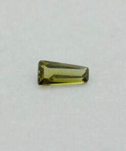 Loose Tapered Baguette Peridot CZ Gemstone Cubic Zirconia August Birthstone Front