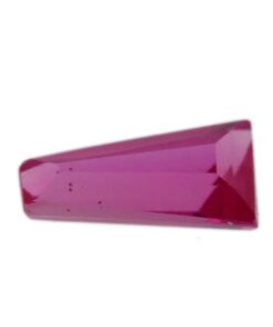 Loose Tapered Baguette Ruby CZ Gemstone Cubic Zirconia July Birthstone Front