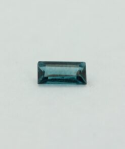 Loose Straight Baguette Blue Zircon CZ Gemstone Cubic Zirconia December Birthstone Front