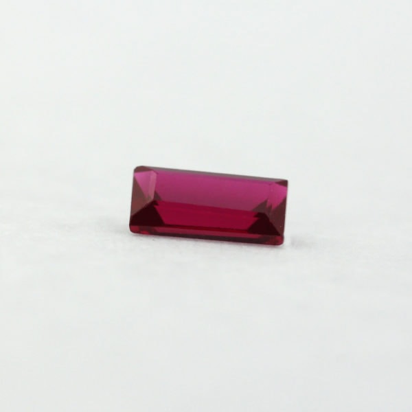 Loose Straight Baguette Garnet CZ Gemstone Cubic Zirconia January Birthstone Front