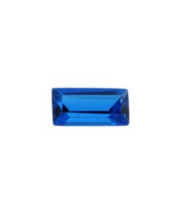 Loose Straight Baguette Sapphire CZ Gemstone Cubic Zirconia September Birthstone Front