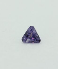 Loose Triangle Cut Alexandrite CZ Gemstone Cubic Zirconia June Birthstone Front