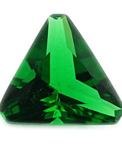 Loose Triangle Cut Emerald CZ Gemstone Cubic Zirconia May Birthstone