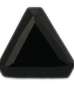 Loose Triangle Cut Black Onyx CZ Gemstone Cubic Zirconia