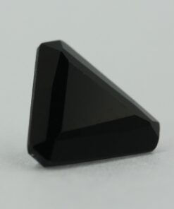 Loose Triangle Cut Black Onyx CZ Gemstone Cubic Zirconia Side