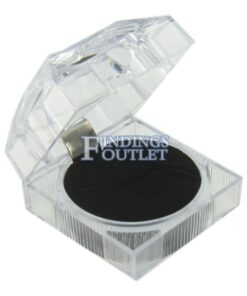 Clear Acrylic Crystal Ring Box Display Jewelry Gift Box Empty