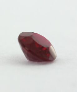 Loose Oval Cut Garnet CZ Gemstone Cubic Zirconia January Birthstone Side