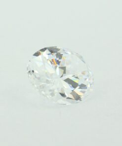 Loose Oval Cut White CZ Gemstone Cubic Zirconia April Birthstone Back