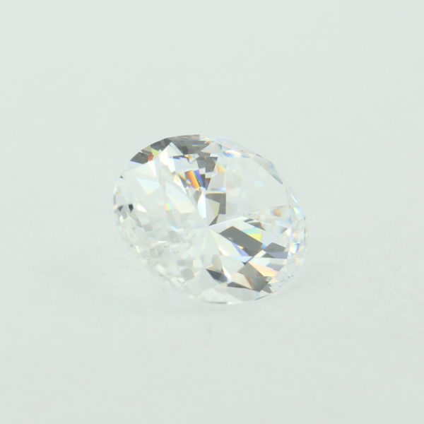 Loose Oval Cut White CZ Gemstone Cubic Zirconia April Birthstone Back