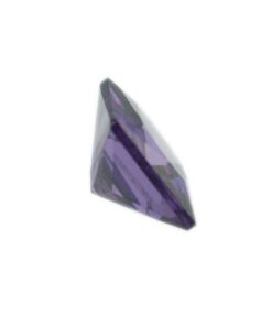 Loose Princess Cut Amethyst CZ Gemstone Cubic Zirconia February Birthstone Side