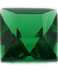 Loose Princess Cut Emerald CZ Gemstone Cubic Zirconia May Birthstone