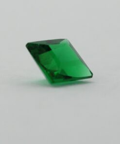 Loose Princess Cut Emerald CZ Gemstone Cubic Zirconia May Birthstone Side