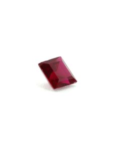 Loose Princess Cut Garnet CZ Gemstone Cubic Zirconia January Birthstone Side