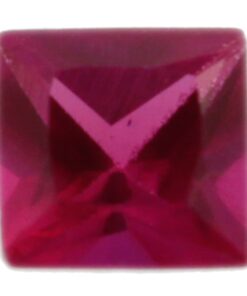 Loose Princess Cut Ruby CZ Gemstone Cubic Zirconia July Birthstone