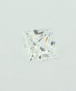 Loose Princess Cut White CZ Gemstone Cubic Zirconia April Birthstone Side