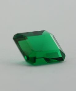 Loose Emerald Cut Emerald CZ Gemstone Cubic Zirconia May Birthstone Side