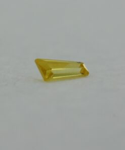 Loose Tapered Baguette Citrine CZ Gemstone Cubic Zirconia November Birthstone Back