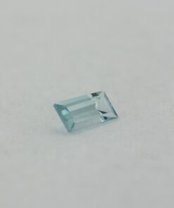 Loose Straight Baguette Aquamarine CZ Gemstone Cubic Zirconia March Birthstone Side